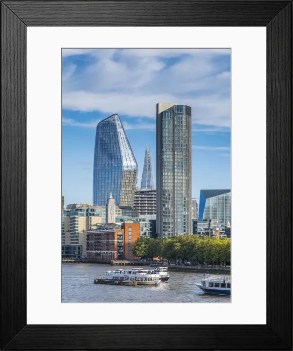 Framed Print : The Shard, One Blackfriars & South Bank Tower, London, England, UK Framed Print : The Shard, One Blackfriars & South Bank Tower, London, England, UK