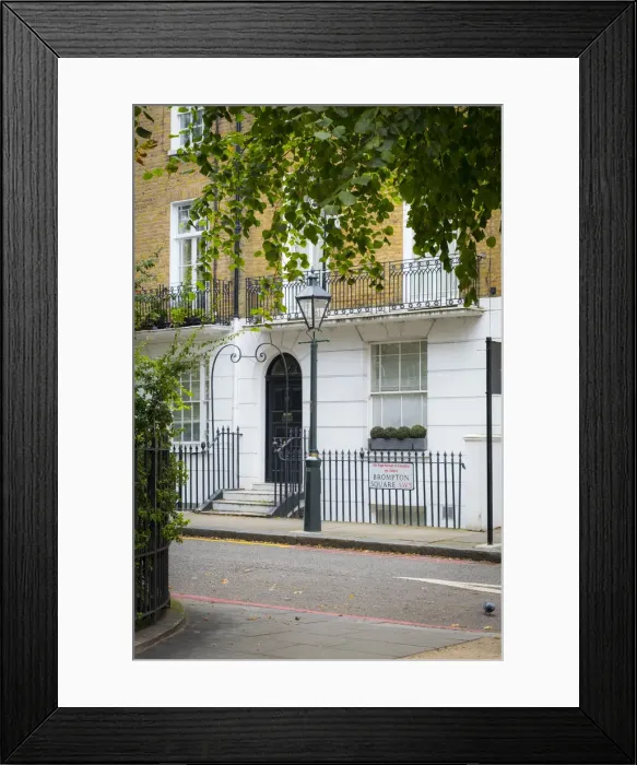 Framed Print : Terraced house, Kensington, London, England, UK Framed Print : Terraced house, Kensington, London, England, UK
