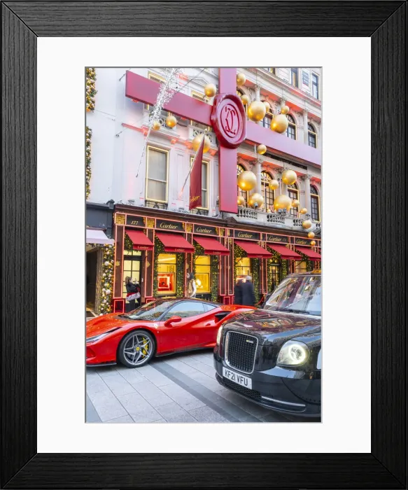 Framed Print : Cartier Store, New Bond Street, Mayfair, London, England, UK Framed Print : Cartier Store, New Bond Street, Mayfair, London, England, UK