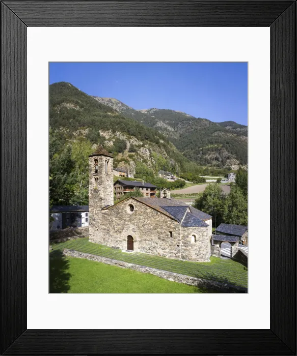 Framed Print : Andorra, Ordino, San Marti de la Corinada church Framed Print : Andorra, Ordino, San Marti de la Corinada church