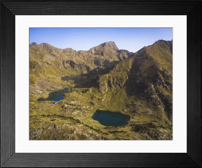 Framed Print : Andorra, Ordino, Arcalis, View of the Tristania Lakes Framed Print : Andorra, Ordino, Arcalis, View of the Tristania Lakes