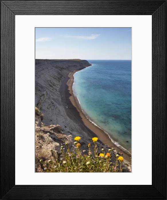 Framed Print : The cliffs of Punta Ninfas, Chubut, Patagonia, Argentina