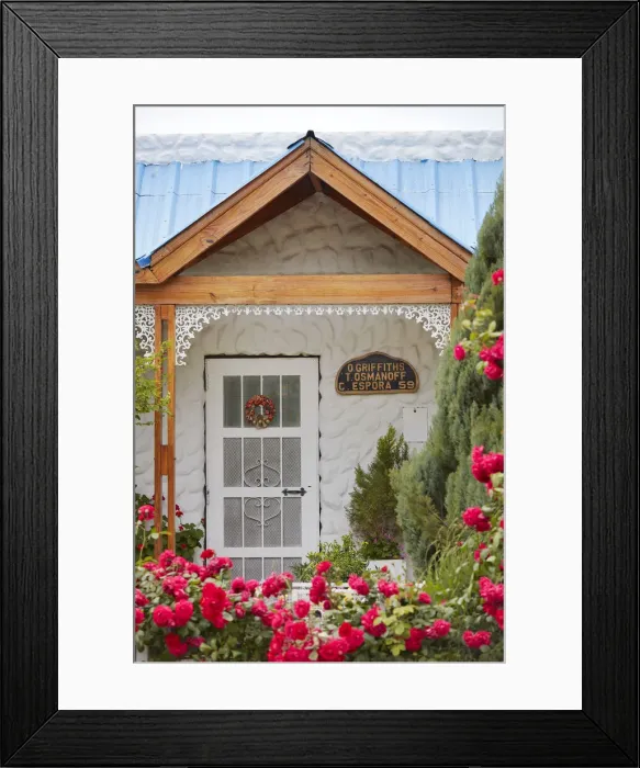 Framed Print : The entrance of a house in the Welsh town of Gaiman, Chubut, Patagonia, Argentina. Gaiman is a cultural and demographic centre of the main region of the Welsh settlement in Argentina Framed Print : The entrance of a house in the Welsh town of Gaiman, Chubut, Patagonia, Argentina. Gaiman is a cultural and demographic centre of the main region of the Welsh settlement in Argentina