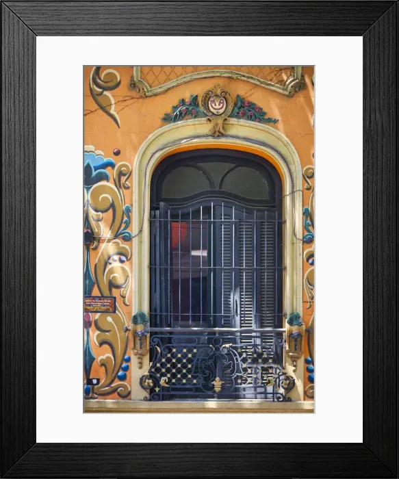 Framed Print : Detail of traditional Fileteado Art'paintings on Jean Jaures street, Abasto, Buenos Aires, Argentina Framed Print : Detail of traditional Fileteado Art'paintings on Jean Jaures street, Abasto, Buenos Aires, Argentina