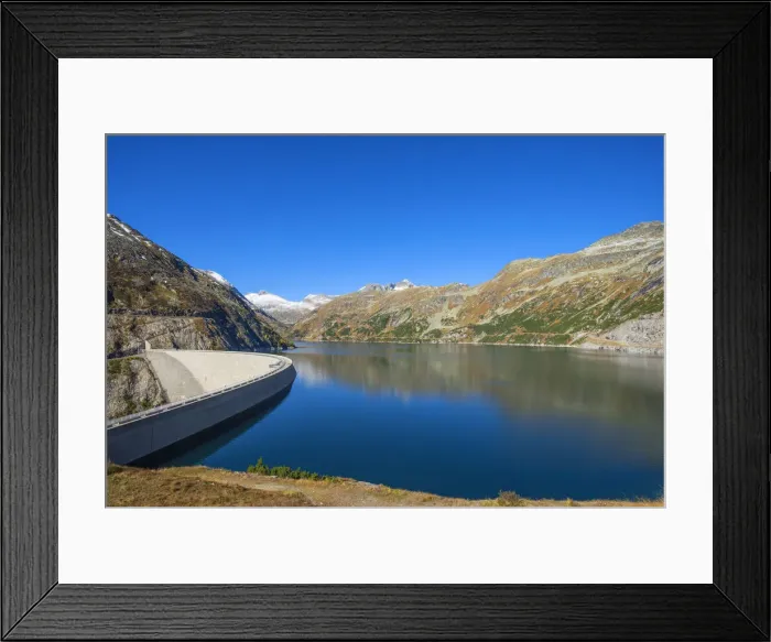 Framed Print : Dam of the Kolnbrein barrier lake, Ankogel mountain range, Malta valley, Carinthia, Austria Framed Print : Dam of the Kolnbrein barrier lake, Ankogel mountain range, Malta valley, Carinthia, Austria