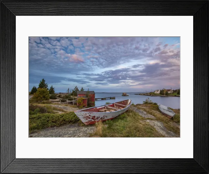 Framed Print : Canada, Nova Scotia, Lunenburg County, Blue Rocks, fishing shacks Framed Print : Canada, Nova Scotia, Lunenburg County, Blue Rocks, fishing shacks
