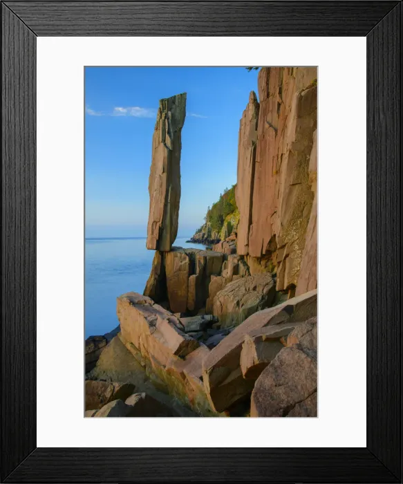 Framed Print : Canada, Maritimes, Digby County, Digby Neck, Bay of Fundy, Balanced Rock Framed Print : Canada, Maritimes, Digby County, Digby Neck, Bay of Fundy, Balanced Rock