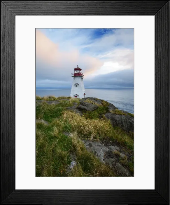 Framed Print : Canada, Maritimes, Digby County, Boars Head Lighthouse