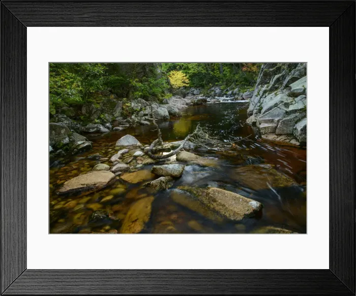 Framed Print : Canada, Maritimes, Cape Breton, Ingonish, Cabot Trail, Cape Breton Highlands National Park, Mary Ann Falls