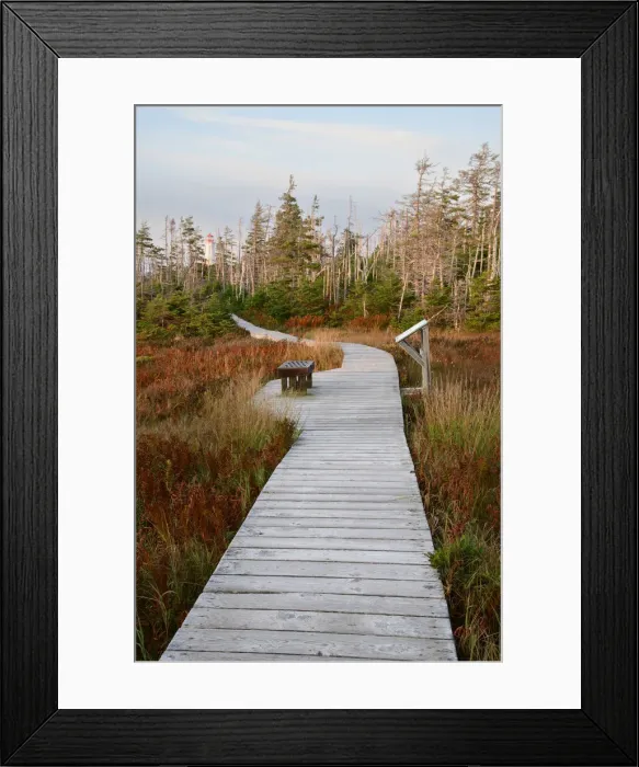 Framed Print : North America, Nova Scotia, Maritimes, Cape Breton Island, Louisbourg, Lighthouse