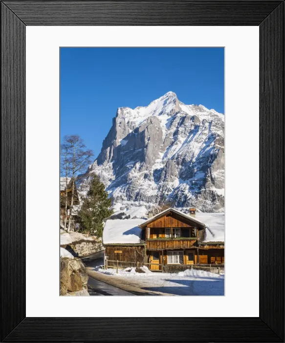 Framed Print : Wetterhorn mountain, Grindelwald, Jungfrau Region, Berner Oberland, Switzerland Framed Print : Wetterhorn mountain, Grindelwald, Jungfrau Region, Berner Oberland, Switzerland