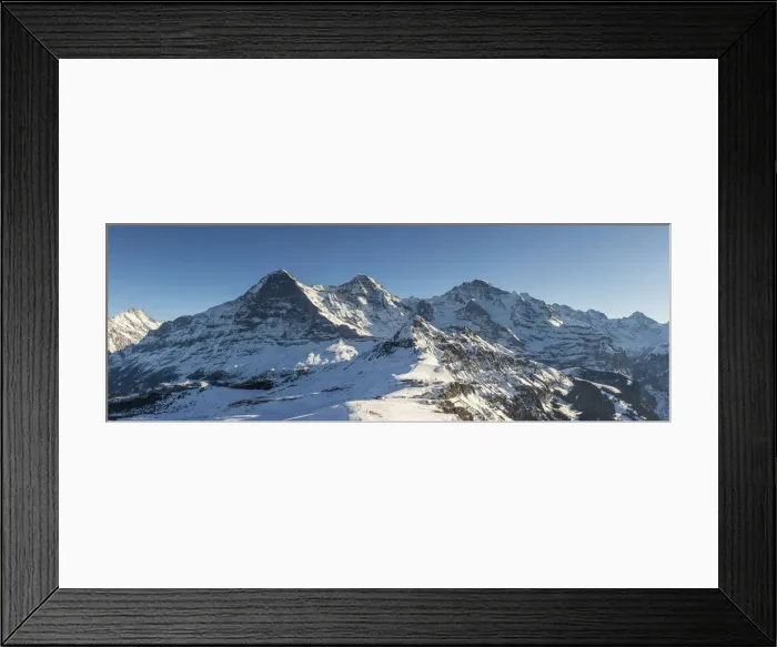 Framed Print : Eger, Monch, Jungfrau from Mannlichen, Jungfrau Region, Berner Oberland, Switzerland Framed Print : Eger, Monch, Jungfrau from Mannlichen, Jungfrau Region, Berner Oberland, Switzerland