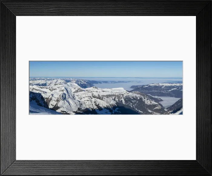 Framed Print : View north from Jungfraujoch (Vosges mountains on the horizon), Jungfrau Region, Berner Oberland, Switzerland Framed Print : View north from Jungfraujoch (Vosges mountains on the horizon), Jungfrau Region, Berner Oberland, Switzerland
