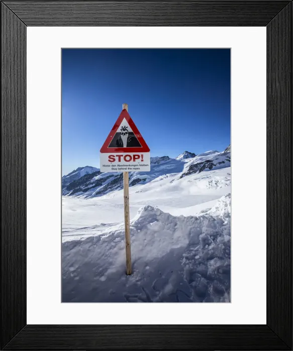 Framed Print : Jungfraujoch, Jungfrau Region, Berner Oberland, Switzerland