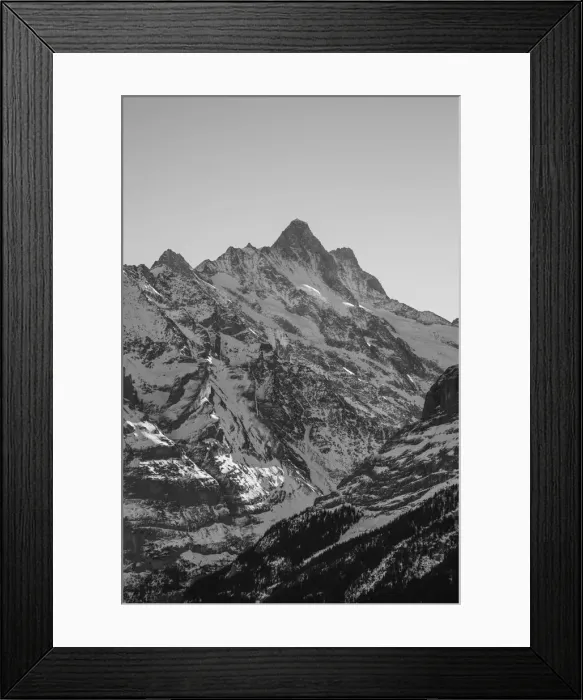 Framed Print : Schreckhorn, Grindelwald, Jungfrau Region, Berner Oberland, Switzerland