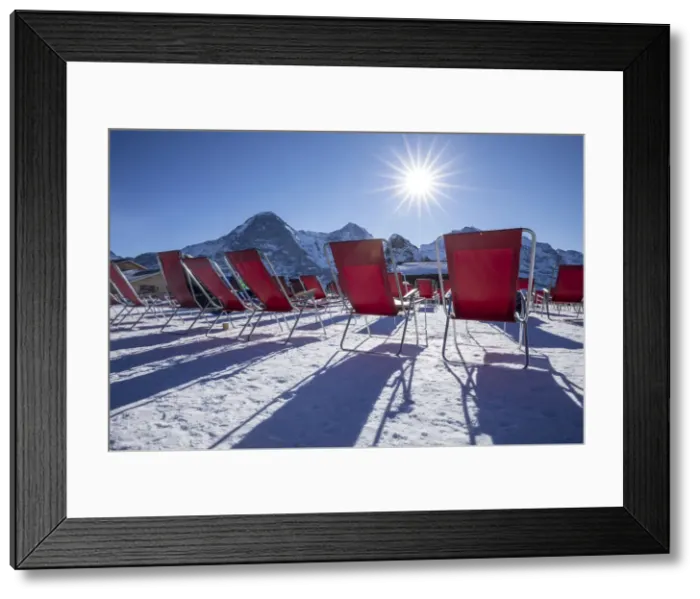 Framed Print : Mannlichen, Jungfrau Region, Berner Oberland, Switzerlandred Framed Print : Mannlichen, Jungfrau Region, Berner Oberland, Switzerlandred