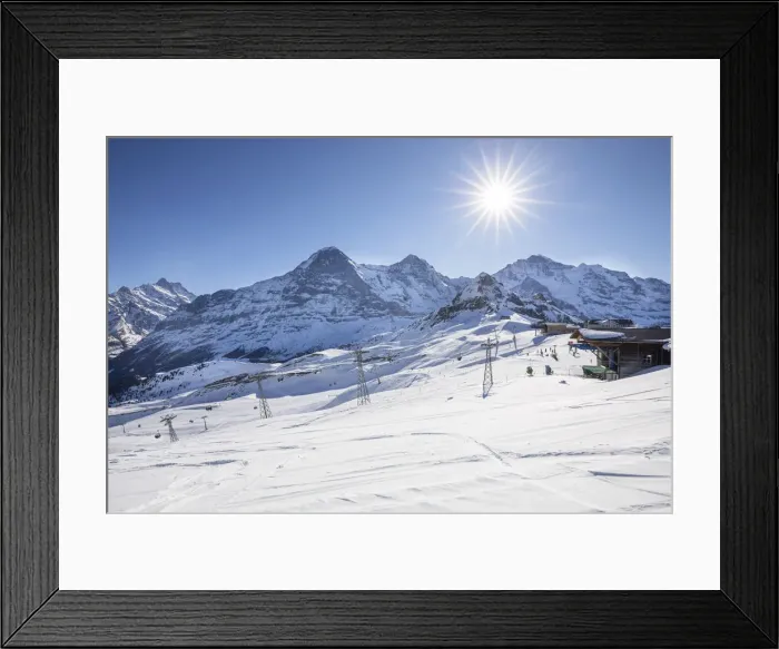 Framed Print : Eger, Monch, Jungfrau from Mannlichen, Jungfrau Region, Berner Oberland, Switzerland Framed Print : Eger, Monch, Jungfrau from Mannlichen, Jungfrau Region, Berner Oberland, Switzerland