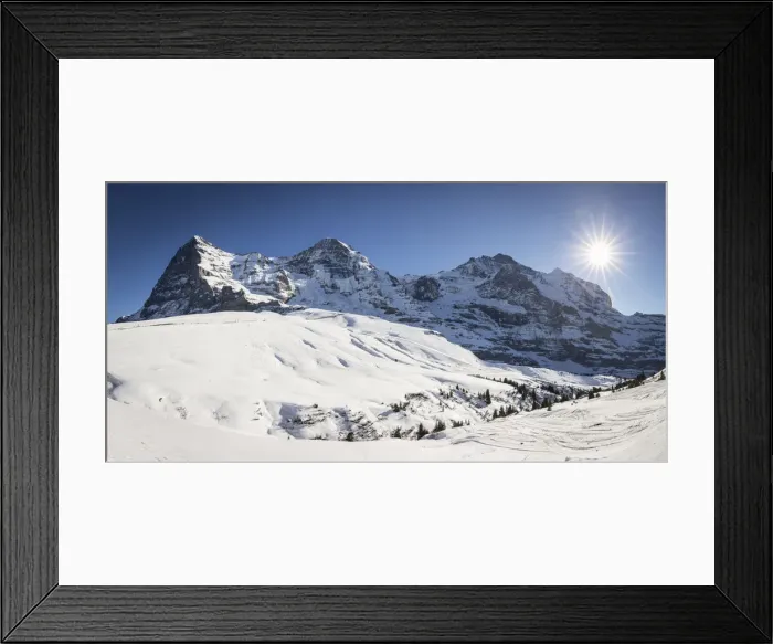 Framed Print : Eger, Monch, Jungfrau from Kleine Scheidegg, Jungfrau Region, Berner Oberland, Switzerland Framed Print : Eger, Monch, Jungfrau from Kleine Scheidegg, Jungfrau Region, Berner Oberland, Switzerland