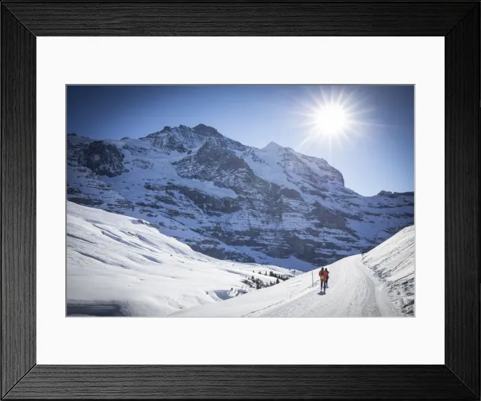 Framed Print : Jungfrau mountain from Kleine Scheidegg, Jungfrau Region, Berner Oberland, Switzerland Framed Print : Jungfrau mountain from Kleine Scheidegg, Jungfrau Region, Berner Oberland, Switzerland
