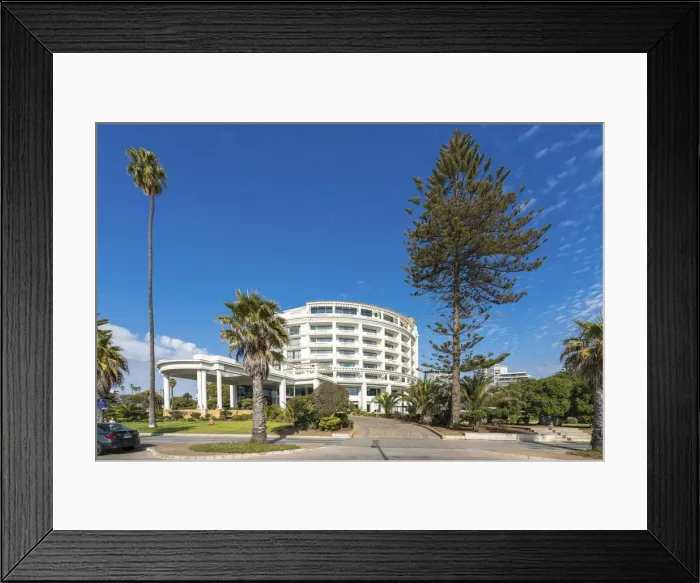 Framed Print : Facade of Casino de Vina del Mar against blue sky on sunny day, Vina del Mar, Valparaiso Province, Valparaiso Region, Chile Framed Print : Facade of Casino de Vina del Mar against blue sky on sunny day, Vina del Mar, Valparaiso Province, Valparaiso Region, Chile