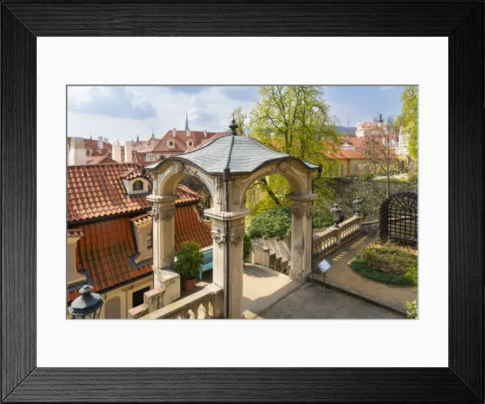 Framed Print : Gazebo at Small Furstenberg Garden by Prague Castle, Mala Strana, Prague, Bohemia, Czech Republic Framed Print : Gazebo at Small Furstenberg Garden by Prague Castle, Mala Strana, Prague, Bohemia, Czech Republic