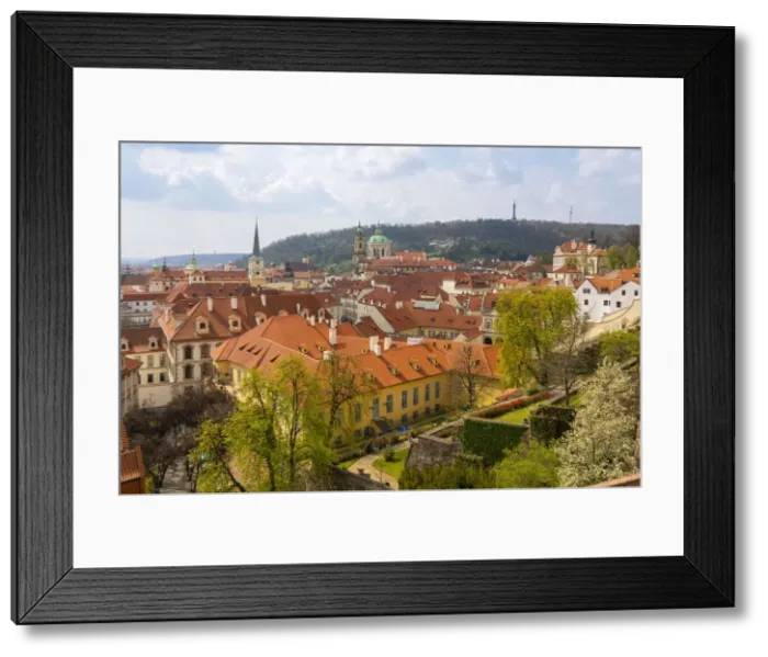 Framed Print : Elevated view of St. Nicholas Church as seen from Small Furstenberg Garden by Prague Castle, Mala Strana, Prague, Bohemia, Czech Republic Framed Print : Elevated view of St. Nicholas Church as seen from Small Furstenberg Garden by Prague Castle, Mala Strana, Prague, Bohemia, Czech Republic