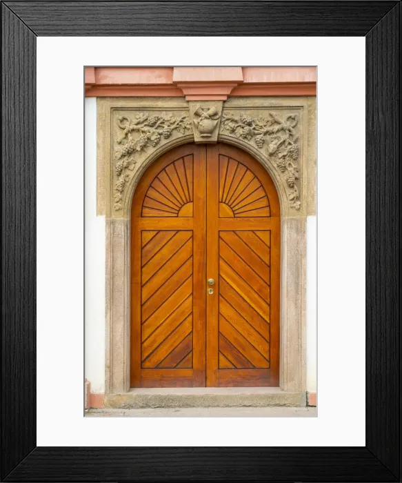 Framed Print : Wooden door at Troja Chateau, Prague, Bohemia, Czech Republic Framed Print : Wooden door at Troja Chateau, Prague, Bohemia, Czech Republic