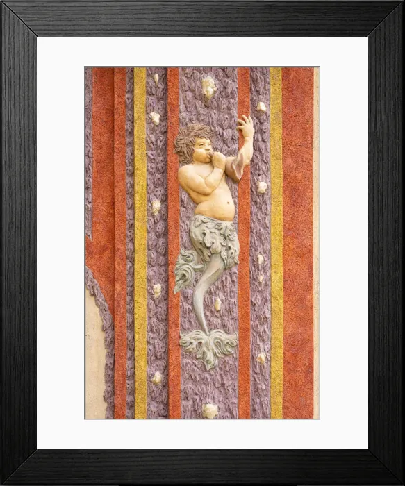 Framed Print : Wall paintings in garden of Troja Chateau, Prague, Bohemia, Czech Republic Framed Print : Wall paintings in garden of Troja Chateau, Prague, Bohemia, Czech Republic