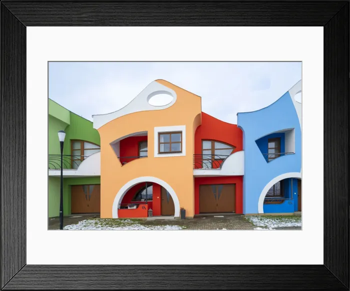 Framed Print : Opile sklepy houses in winter, Velke Pavlovice, Breclav District, South Moravian Region, Czech Republic Framed Print : Opile sklepy houses in winter, Velke Pavlovice, Breclav District, South Moravian Region, Czech Republic
