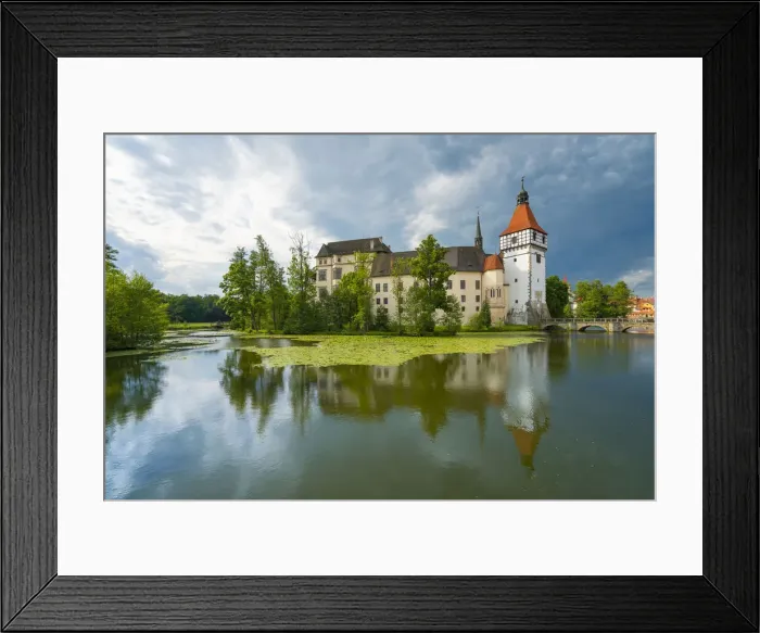Framed Print : Reflection of Blatna Castle in pond, Blatna, Strakonice District, South Bohemian Region, Czech Republic Framed Print : Reflection of Blatna Castle in pond, Blatna, Strakonice District, South Bohemian Region, Czech Republic