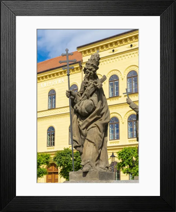 Framed Print : Detail of sculpture of Marian column on Alsovo namesti, Pisek, South Bohemian Region, Czech Republic Framed Print : Detail of sculpture of Marian column on Alsovo namesti, Pisek, South Bohemian Region, Czech Republic