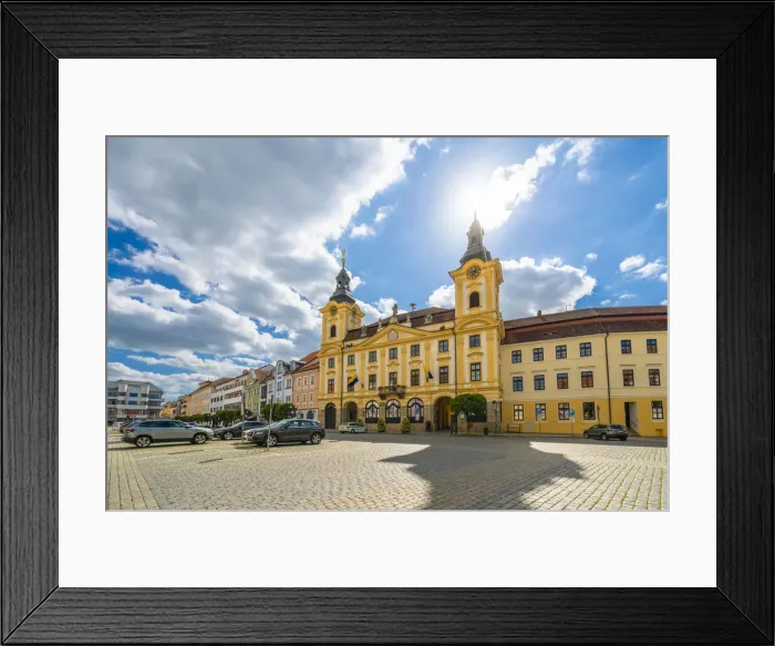 Framed Print : Pisek Town Hall on Velke namesti, Pisek, South Bohemian Region, Czech Republic Framed Print : Pisek Town Hall on Velke namesti, Pisek, South Bohemian Region, Czech Republic