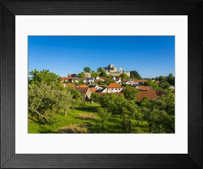 Framed Print : Ruins of Rabi castle against clear sky on sunny day, Rabi, Klatovy District, Plzen Region, Czech Republic Framed Print : Ruins of Rabi castle against clear sky on sunny day, Rabi, Klatovy District, Plzen Region, Czech Republic