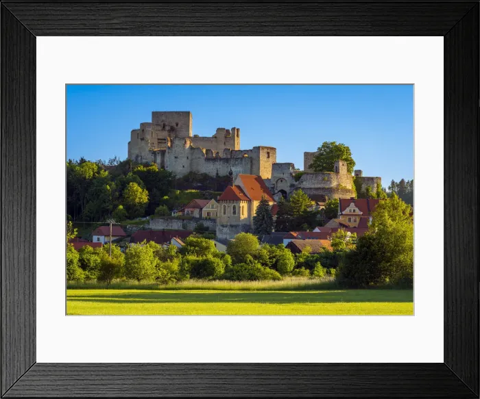 Framed Print : Ruins of Rabi castle on sunny day, Rabi, Klatovy District, Plzen Region, Czech Republic Framed Print : Ruins of Rabi castle on sunny day, Rabi, Klatovy District, Plzen Region, Czech Republic