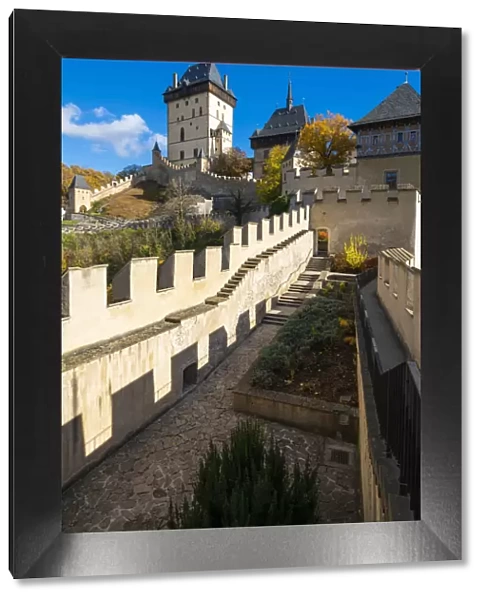 Inside the walls of Karlstejn Castle, Karlstejn, Beroun District, Central Bohemian Region, Czech Republic