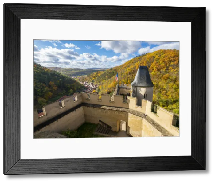 Framed Print : View from Karlstejn Castle, Karlstejn, Beroun District, Central Bohemian Region, Czech Republic Framed Print : View from Karlstejn Castle, Karlstejn, Beroun District, Central Bohemian Region, Czech Republic