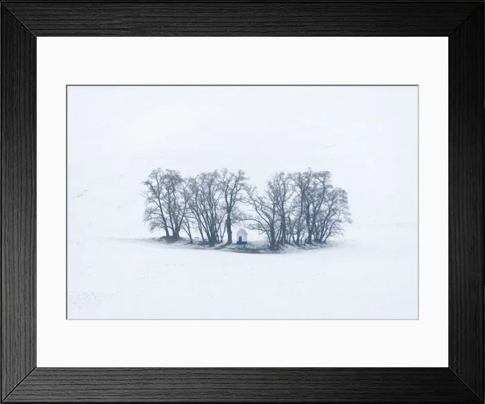 Framed Print : Saint Barbora Chapel in winter, Strazovice, Hodonin District, South Moravian Region, Moravia, Czech Republic Framed Print : Saint Barbora Chapel in winter, Strazovice, Hodonin District, South Moravian Region, Moravia, Czech Republic