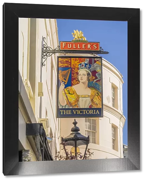 The Victoria Pub sign, London, England, UK
