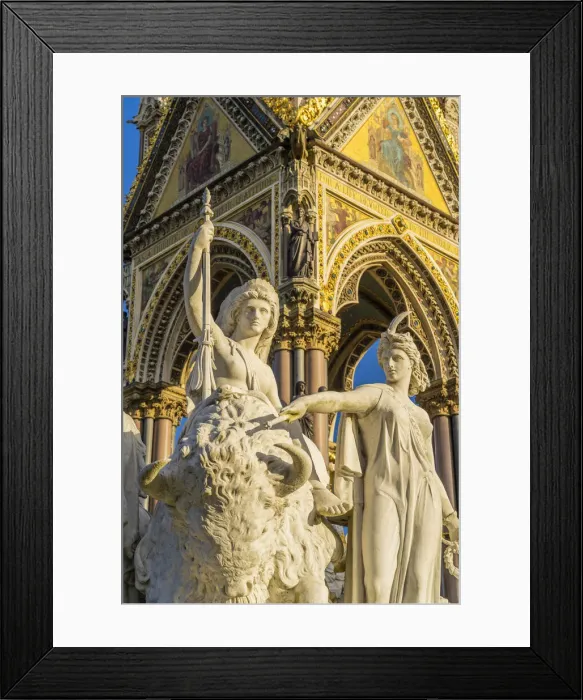 Framed Print : The America Group statue by the Albert memorial, Hyde Park, London, England, UK Framed Print : The America Group statue by the Albert memorial, Hyde Park, London, England, UK