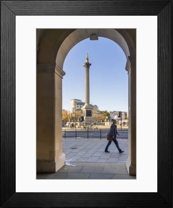 Framed Print : Nelsons Column, Trafalgar Ssquare, London, England, UK Framed Print : Nelsons Column, Trafalgar Ssquare, London, England, UK