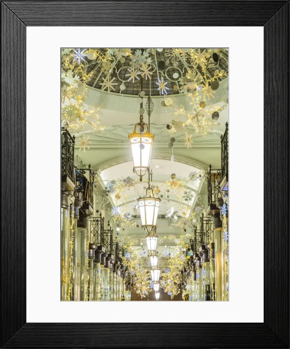 Framed Print : Piccadilly Arcade Christmas decorations, London, England, UK Framed Print : Piccadilly Arcade Christmas decorations, London, England, UK