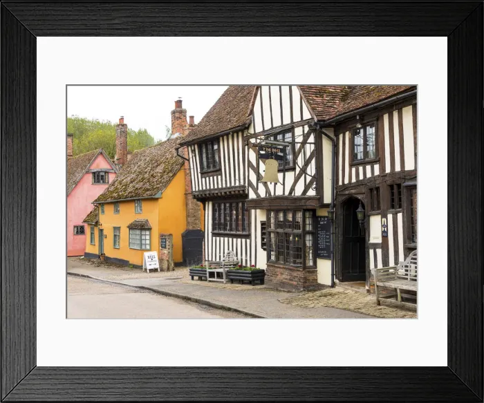 Framed Print : A medieval village of Kersey, Suffolk, England Framed Print : A medieval village of Kersey, Suffolk, England