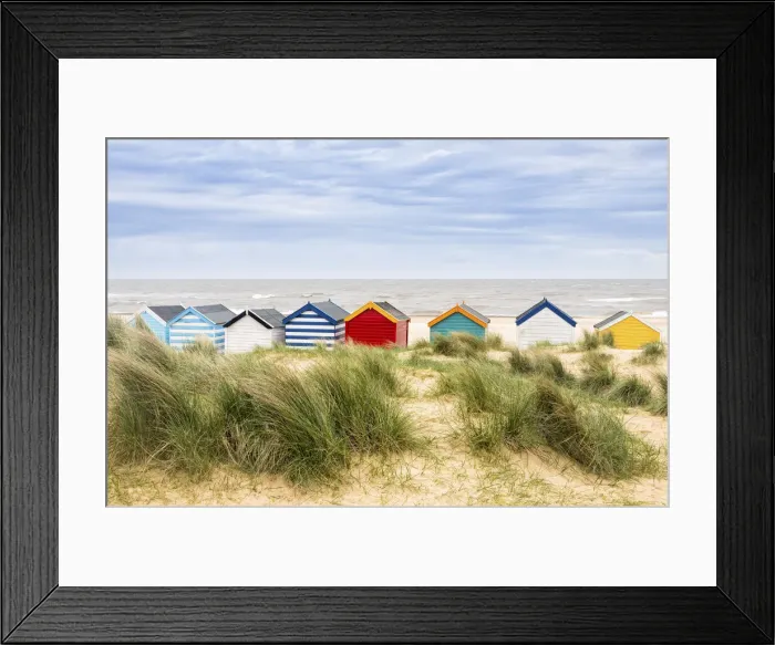 Framed Print : Beach huts in Southwold, Suffolk, England Framed Print : Beach huts in Southwold, Suffolk, England
