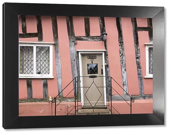 A crooked house in Lavenham, Suffolk, England