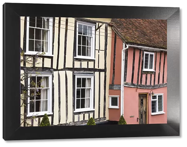 The crooked houses in Lavenham, Suffolk, England