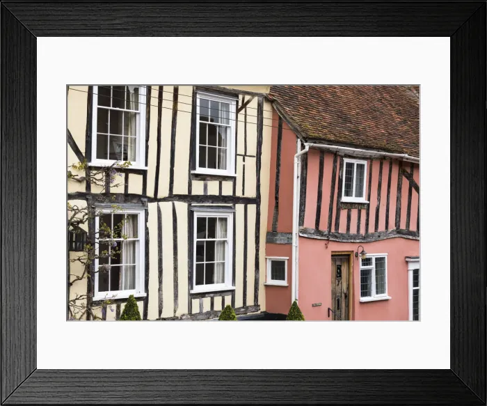 Framed Print : The crooked houses in Lavenham, Suffolk, England Framed Print : The crooked houses in Lavenham, Suffolk, England