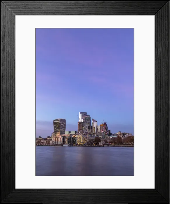 Framed Print : City of London skyline, London, England, UK Framed Print : City of London skyline, London, England, UK