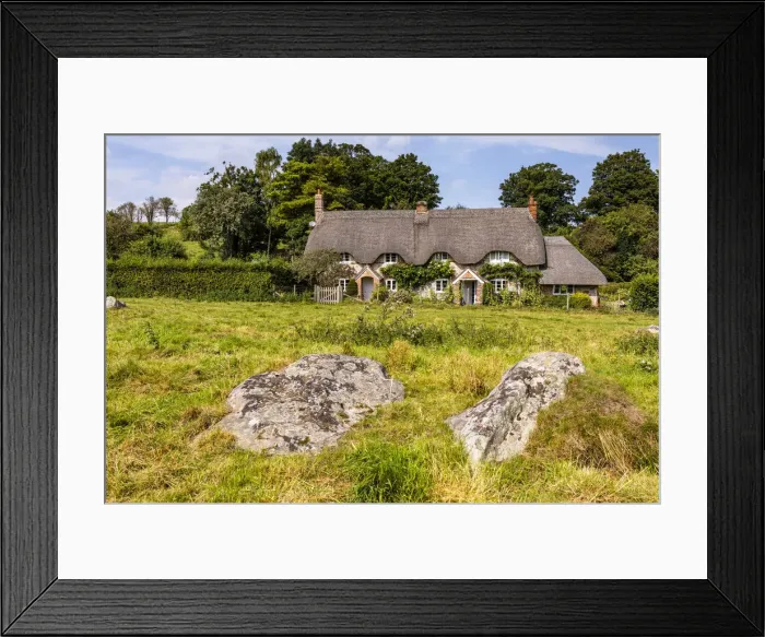 Framed Print : Lockeridge Dene and Piggledene, Marlborough, Wiltshire, England, United Kingdom