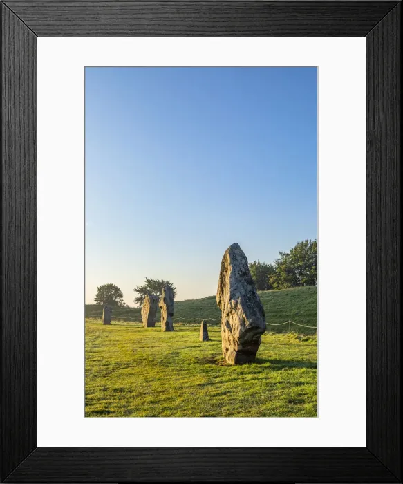 Framed Print : Avebury stone circles, Avebury, Wiltshire, England United Kingdom
