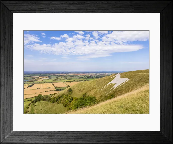 Framed Print : Bratton Camp & White Horse, Bratton, Westbury, Wiltshire, England, United Kingdom Framed Print : Bratton Camp & White Horse, Bratton, Westbury, Wiltshire, England, United Kingdom